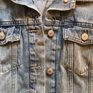 Old Navy denim distressed jean jacket